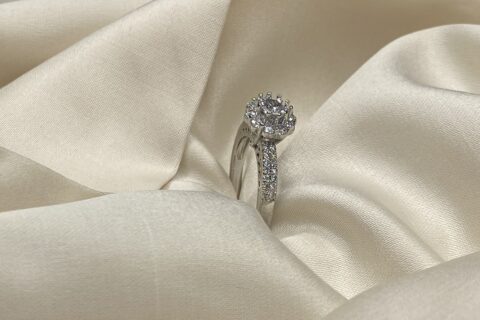 Imitation Solitaire Ring